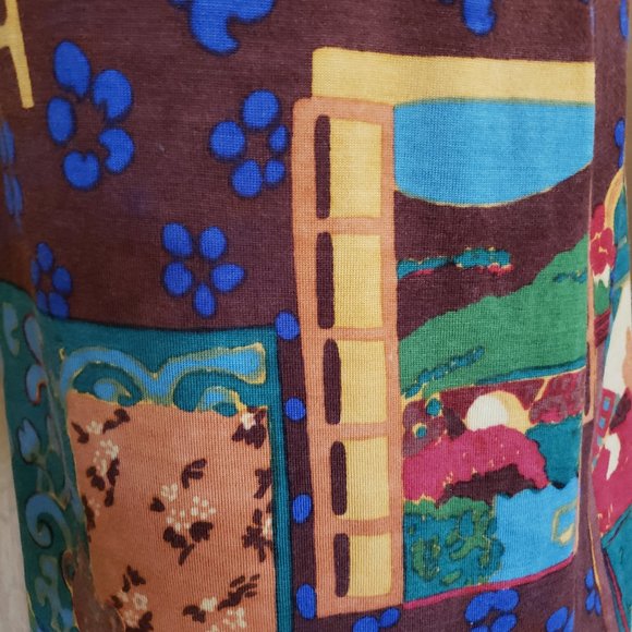 Vtg Goldworm 100% Merino "Matisse" Dress Sz 14 - Picture 8 of 9